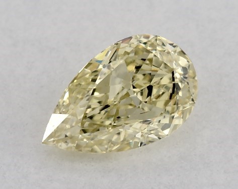 GIA 0.30 Carat Fancy Yellow-SI1 Pear Shaped Diamond