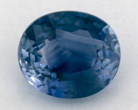 2.00 Carat Oval Natural Blue Sapphire