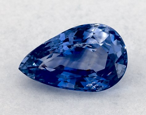 2.06 Carat Pear Natural Blue Sapphire