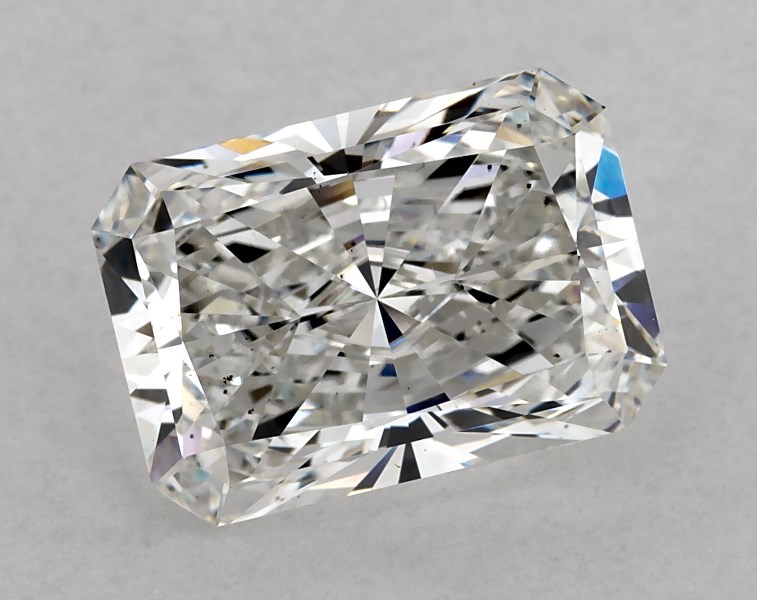 4.17 carat radiant diamond, F SI1