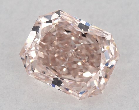 GIA 0.31 Carat Fancy Brownish Pink-VS1 Radiant Cut Diamond