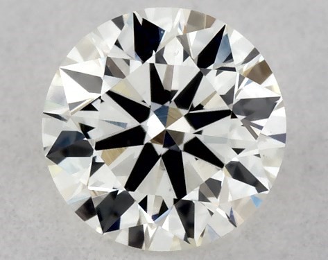 GIA 0.30 Carat H-SI1 Excellent Cut Round Diamond