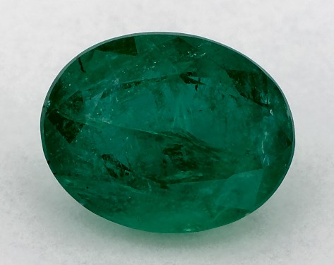 2.60 Carat Oval Natural Green Emerald