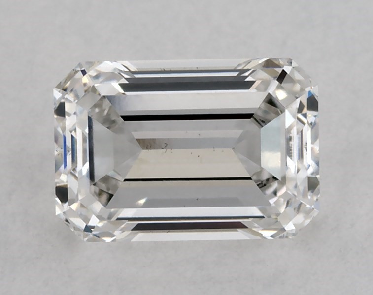 0.82 carat emerald diamond, F VS2