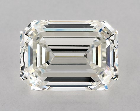 GIA 4.02 Carat H-VS2 Very Good Cut Emerald Diamond