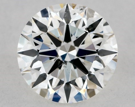 GIA 1.00 Carat H-SI2 Very Good Cut Round Diamond