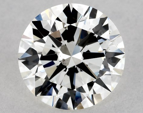 GIA 0.80 Carat H-SI1 Excellent Cut Round Diamond