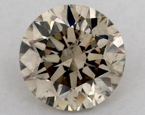 GIA 1.01 Carat Fancy Yellow Brown-SI2 Round Cut Diamond