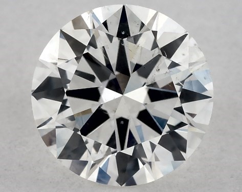 GIA 1.00 Carat H-SI2 Excellent Cut Round Diamond