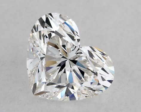 GIA 1.00 Carat H-VS1 Heart Shaped Diamond