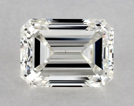 GIA 1.00 Carat H-VS2 Emerald Cut Diamond