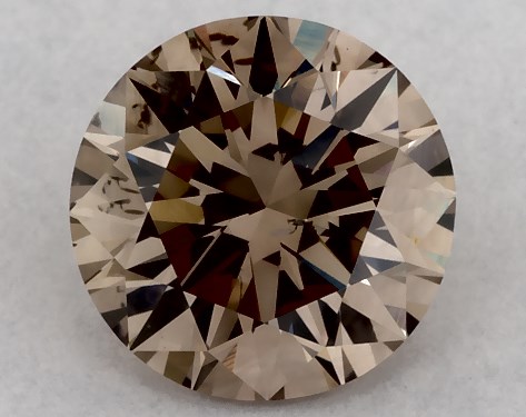 GIA 1.00 Carat Fancy Brown-SI2 Round Cut Diamond