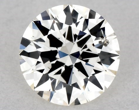 GIA 0.32 Carat H-SI1 Excellent Cut Round Diamond