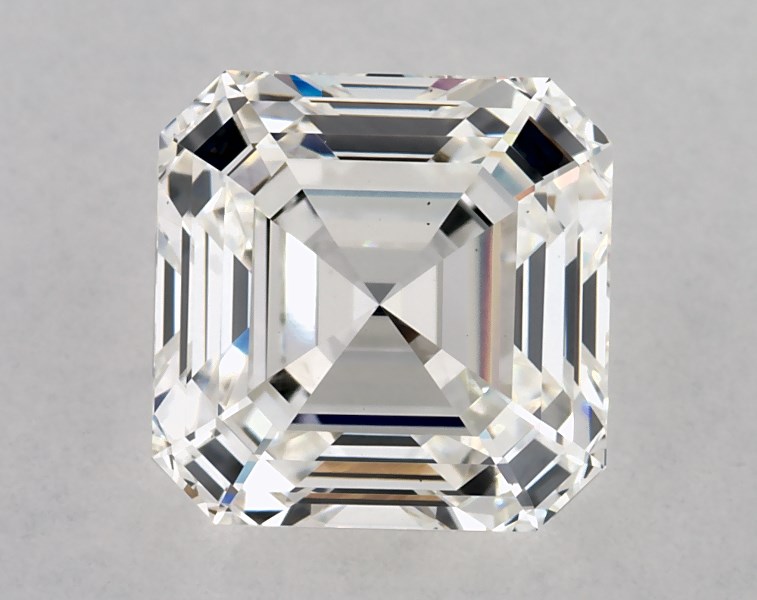 3.06 carat asscher diamond, H VS2