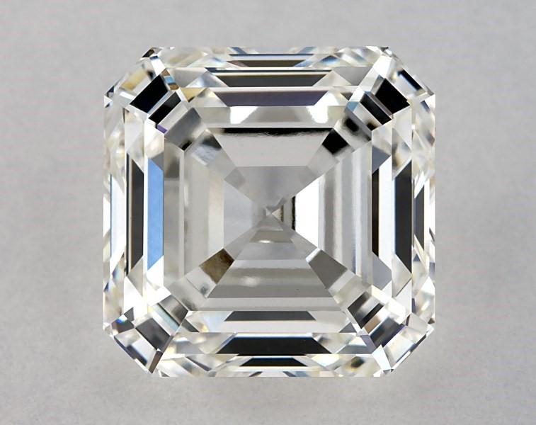 5.05 carat asscher diamond, I VS1