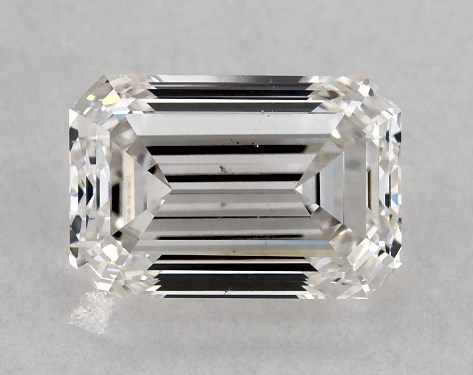 GIA 1.00 Carat H-VS2 Emerald Cut Diamond