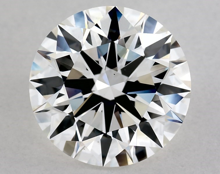 2.7 carat round diamond, G VS1