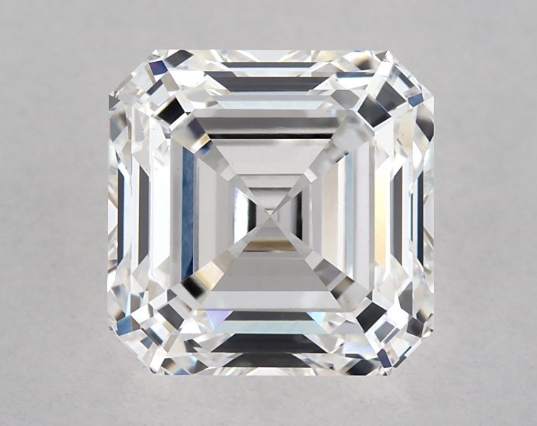 2.16 carat asscher diamond, F VS1