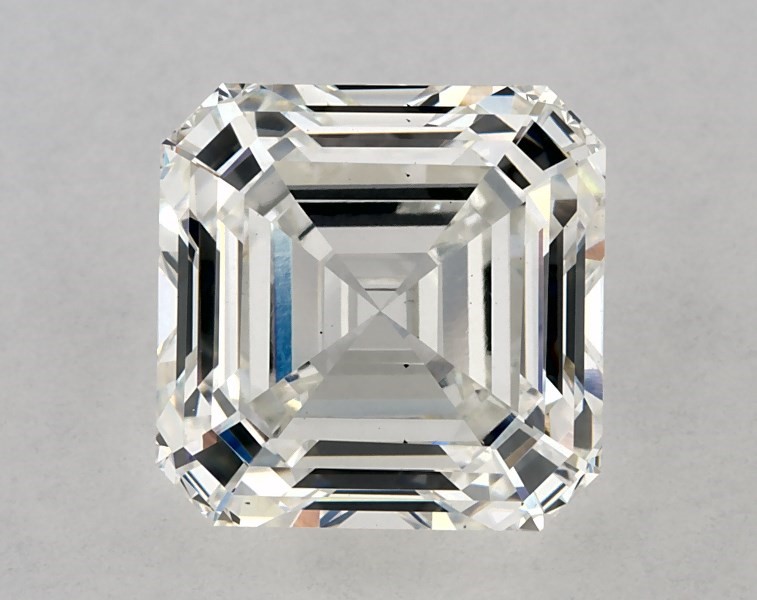 3.72 carat asscher diamond, G VS2