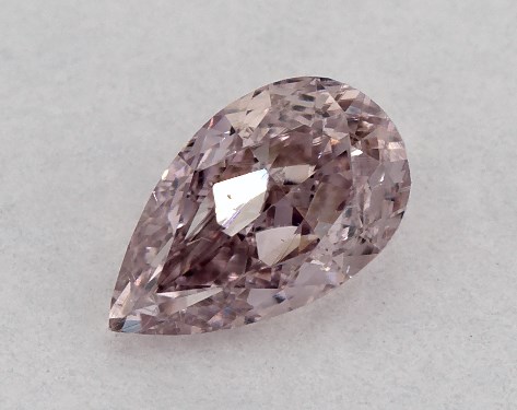 GIA 0.25 Carat Fancy Brownish Pink-SI1 Pear Shaped Diamond