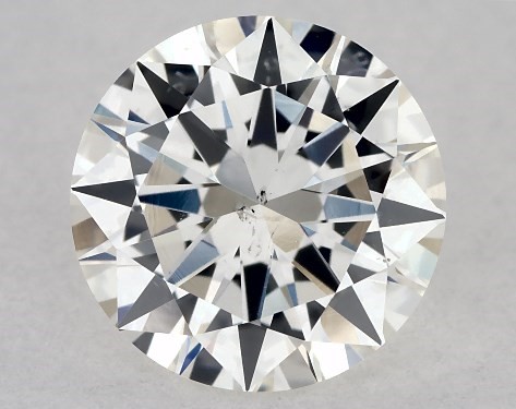 GIA 1.00 Carat H-SI2 Very Good Cut Round Diamond
