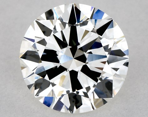 GIA 1.00 Carat H-VS1 Excellent Cut Round Diamond