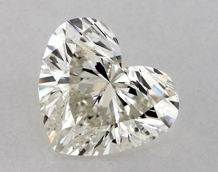 4.01 carat heart diamond, H VS1
