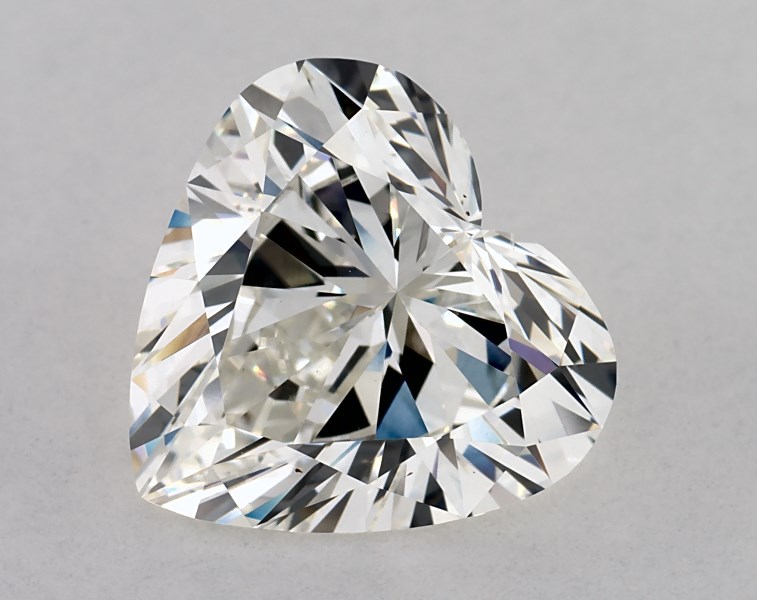 3.23 carat heart diamond, G VS1