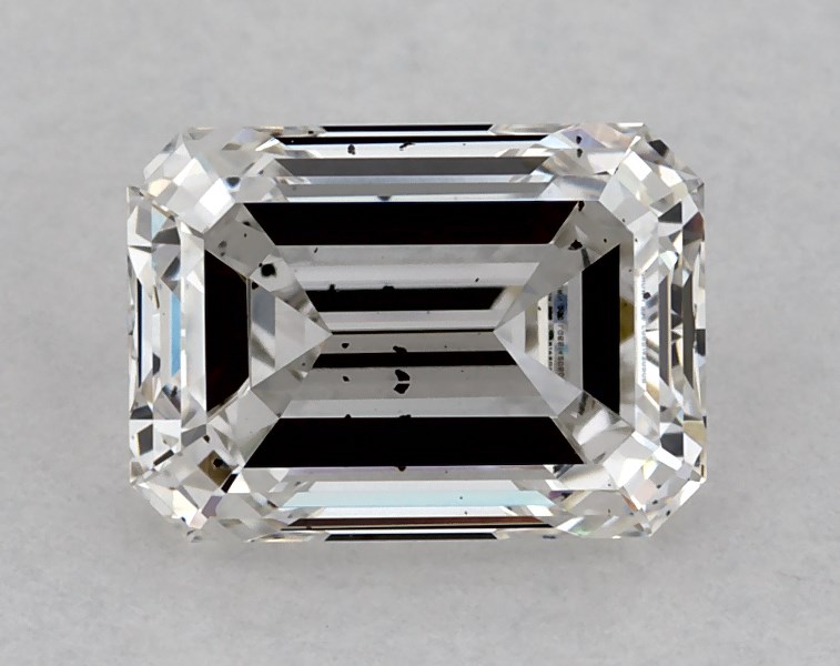 1.35 carat emerald diamond, G SI1