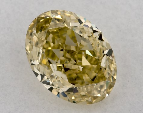 GIA 0.83 Carat Fancy Yellow-VS2 Oval Cut Diamond