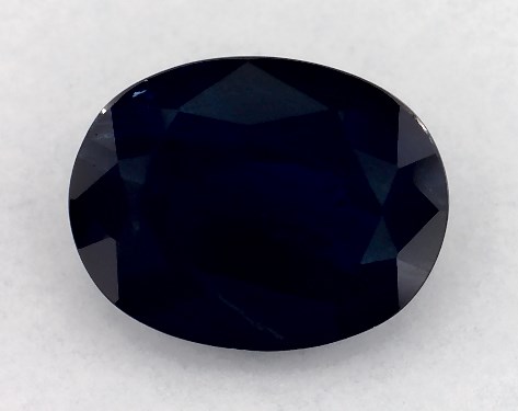 2.01 Carat Oval Natural Blue Sapphire