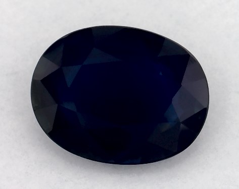 2.03 Carat Oval Natural Blue Sapphire