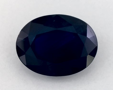 2.04 Carat Oval Natural Blue Sapphire