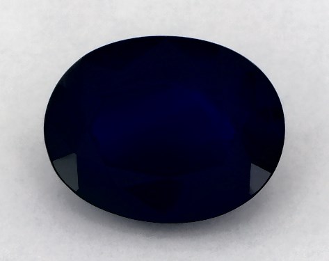 2.34 Carat Oval Natural Blue Sapphire