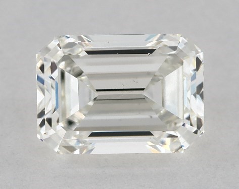 GIA 1.00 Carat H-VS2 Emerald Cut Diamond