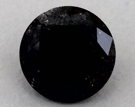 GIA 1.44 Carat Fancy Black-CO Round Cut Diamond