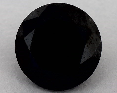 GIA 2.83 Carat Fancy Black-CO Round Cut Diamond