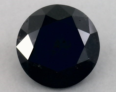GIA 0.35 Carat Fancy Black-CO Round Cut Diamond
