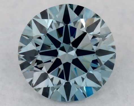 IGI 0.38 Carat Fancy Blue-VVS2 Round Cut Lab-Grown Diamond