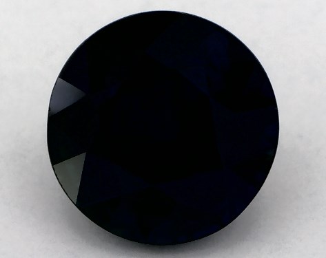 2.78 Carat Round Natural Blue Sapphire