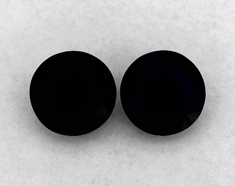 2.30 Total Carat Weight Round Natural Blue Sapphires