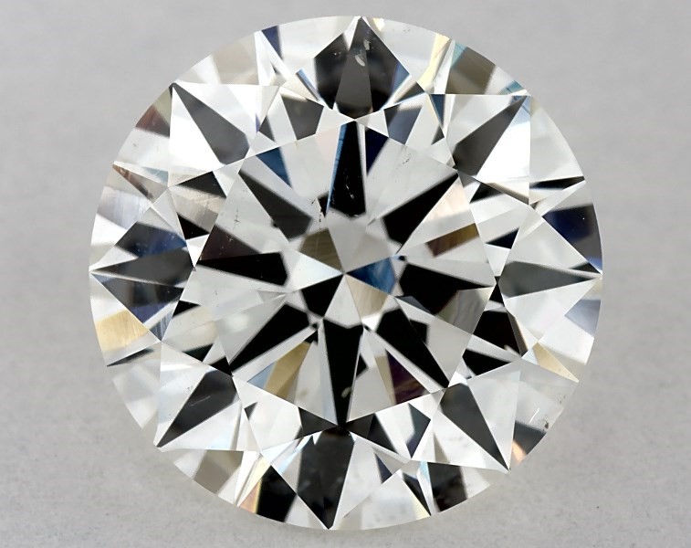 3.01 carat round diamond, I SI1