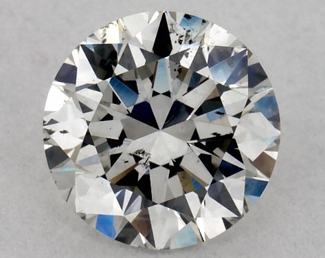 GIA 1.00 Carat H-SI2 Excellent Cut Round Diamond