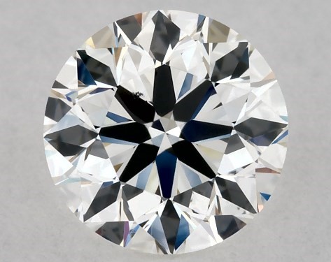 GIA 0.80 Carat H-SI1 Excellent Cut Round Diamond