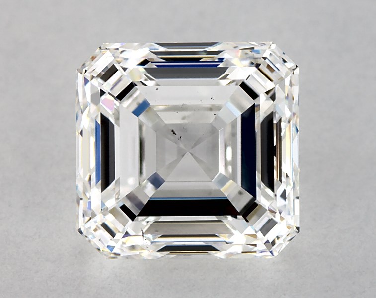 3.02 carat asscher diamond, F SI2