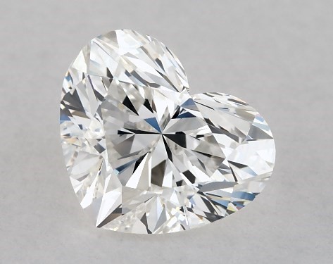 GIA 1.00 Carat H-VS1 Heart Shaped Diamond