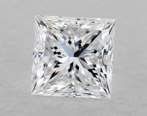 GIA 0.50 Carat D-VS2 Ideal Cut Princess Diamond