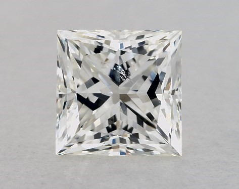 GIA 1.00 Carat J-SI2 Very Good Cut Princess Diamond