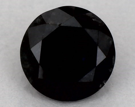 GIA 1.01 Carat Fancy Black-CO Round Cut Diamond