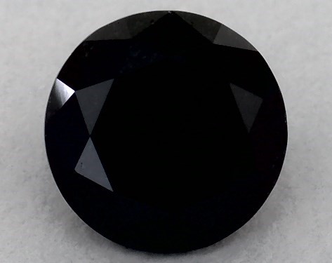 GIA 1.06 Carat Fancy Black-CO Round Cut Diamond